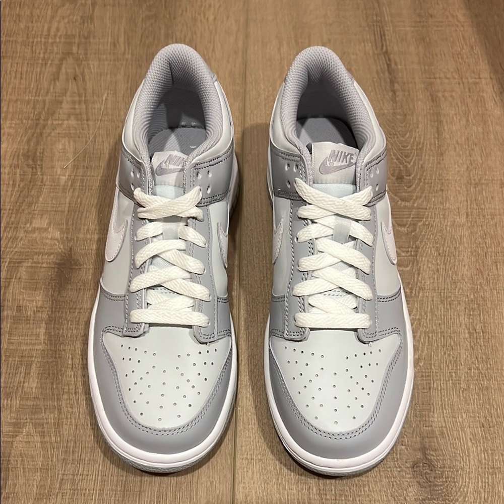 Nike Light Gray and White Athletic Shoes